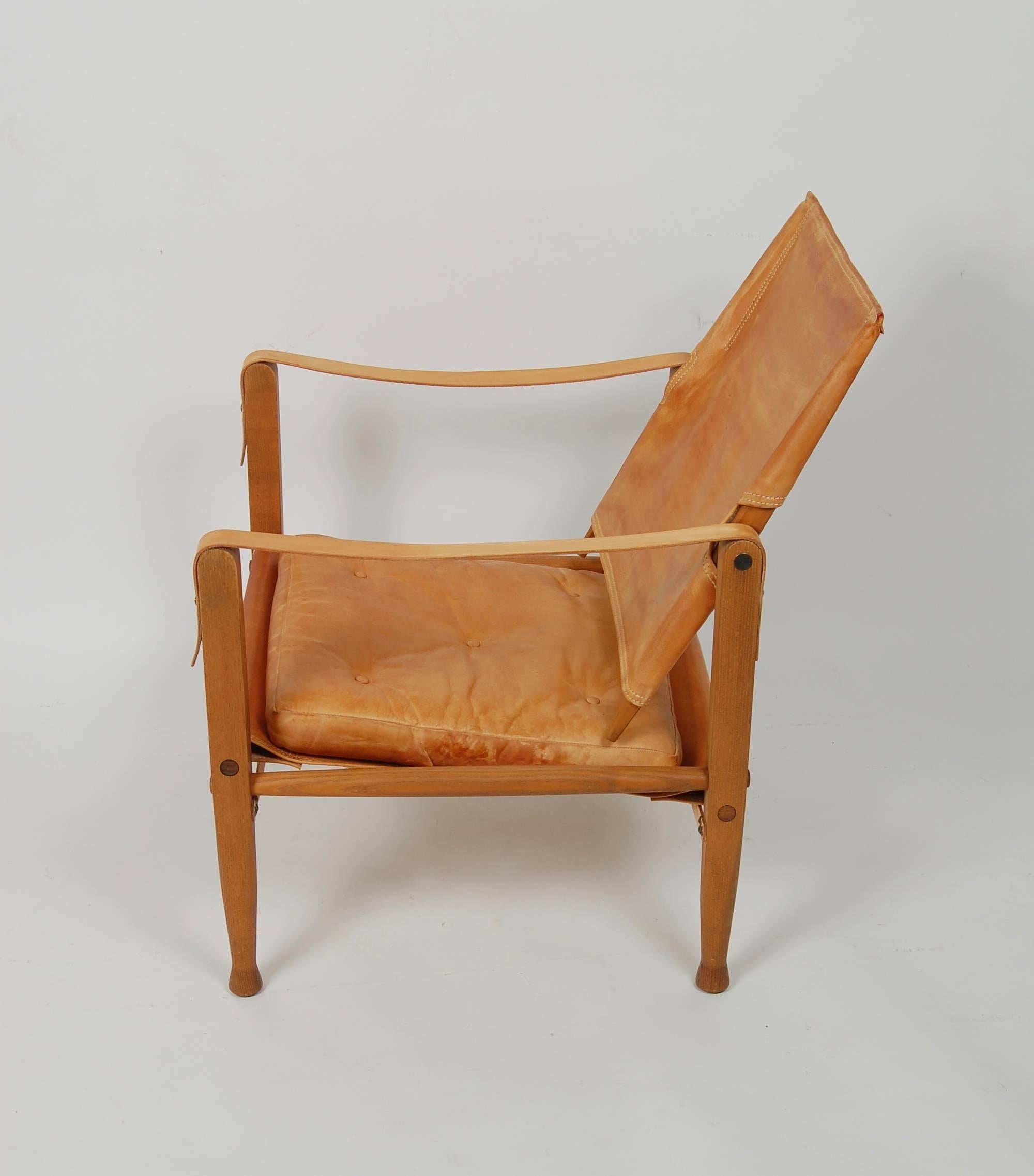 Oiled Kaare Klint Safari Chair Danish Design