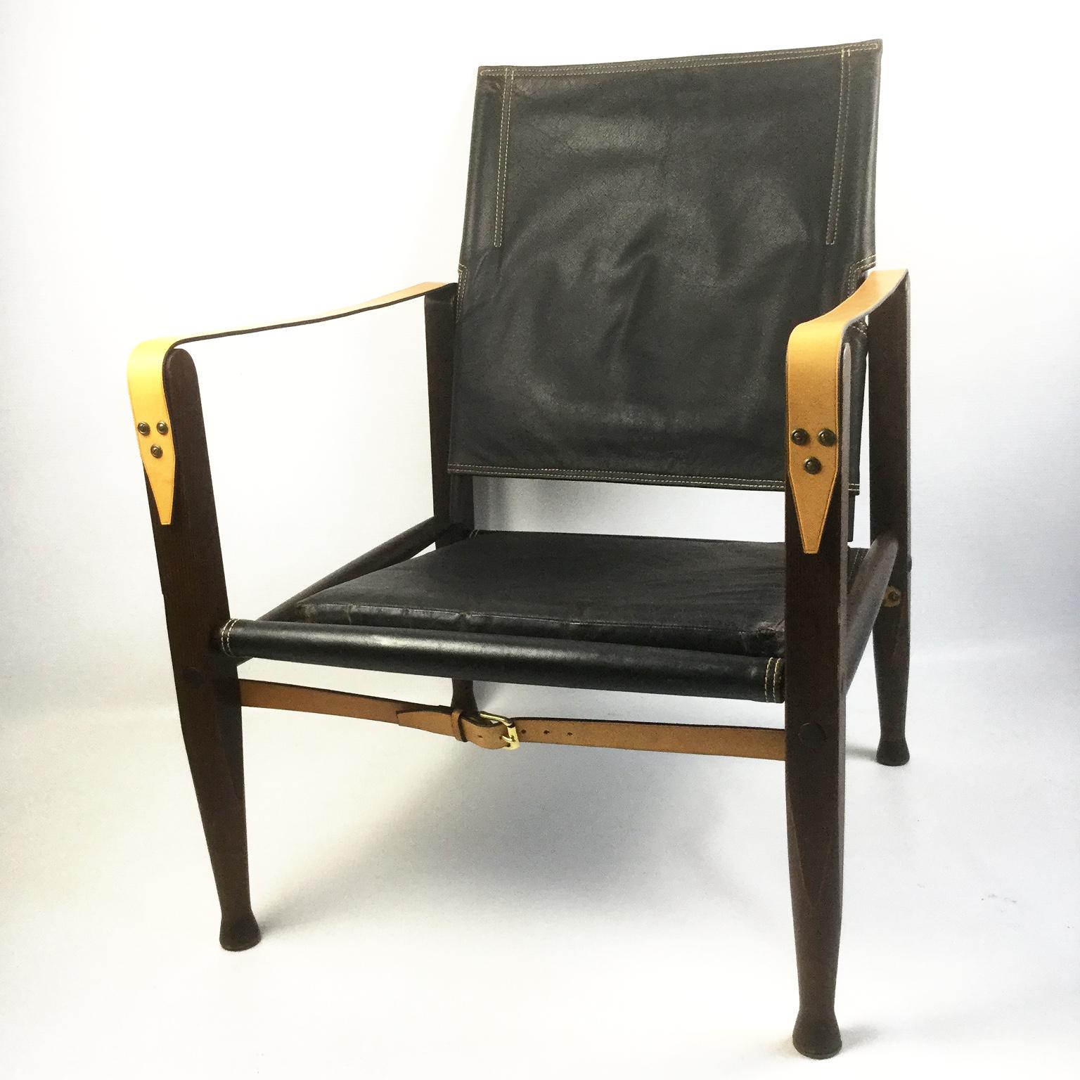 Kaare Klint Safari Chair for Rud Rasmussen, Denmark, 1950s 1