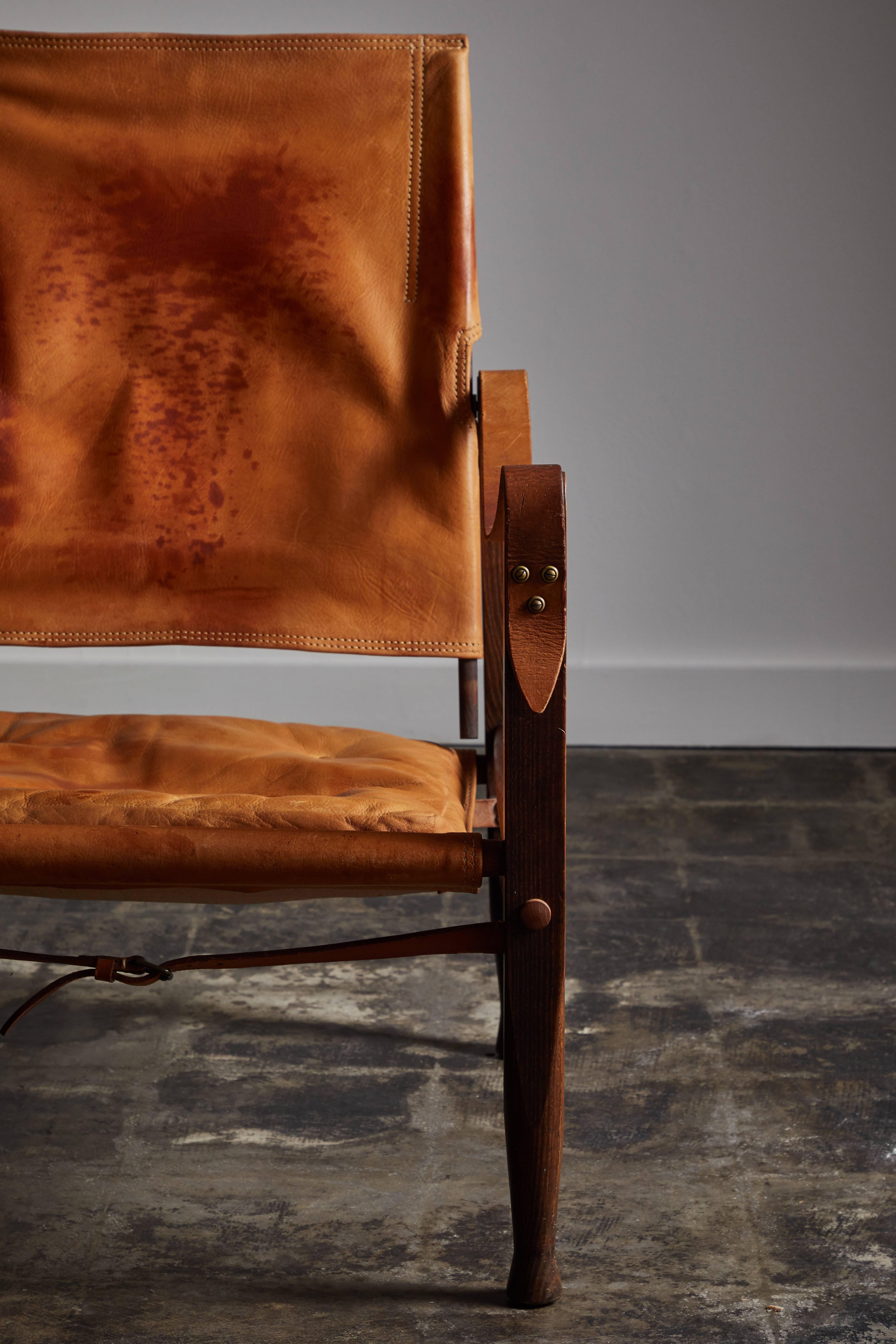 Brass Kaare Klint Safari Chair for Rud Rasmussen