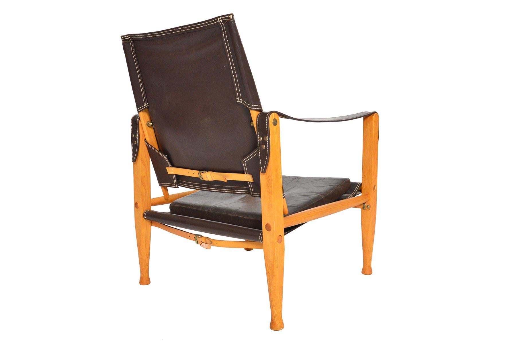 Kaare Klint Safari Chair In Excellent Condition In Berkeley, CA