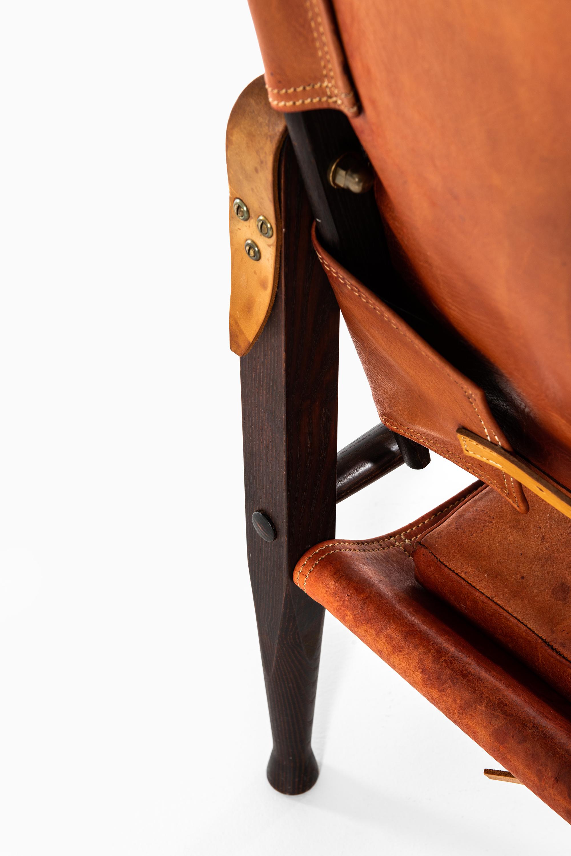 Brass Kaare Klint Safari Chairs Produced by Rud Rasmussen in Denmark
