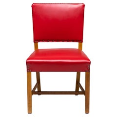 Kaare Klint Set of Four Red Chairs by Rud. Rasmussen
