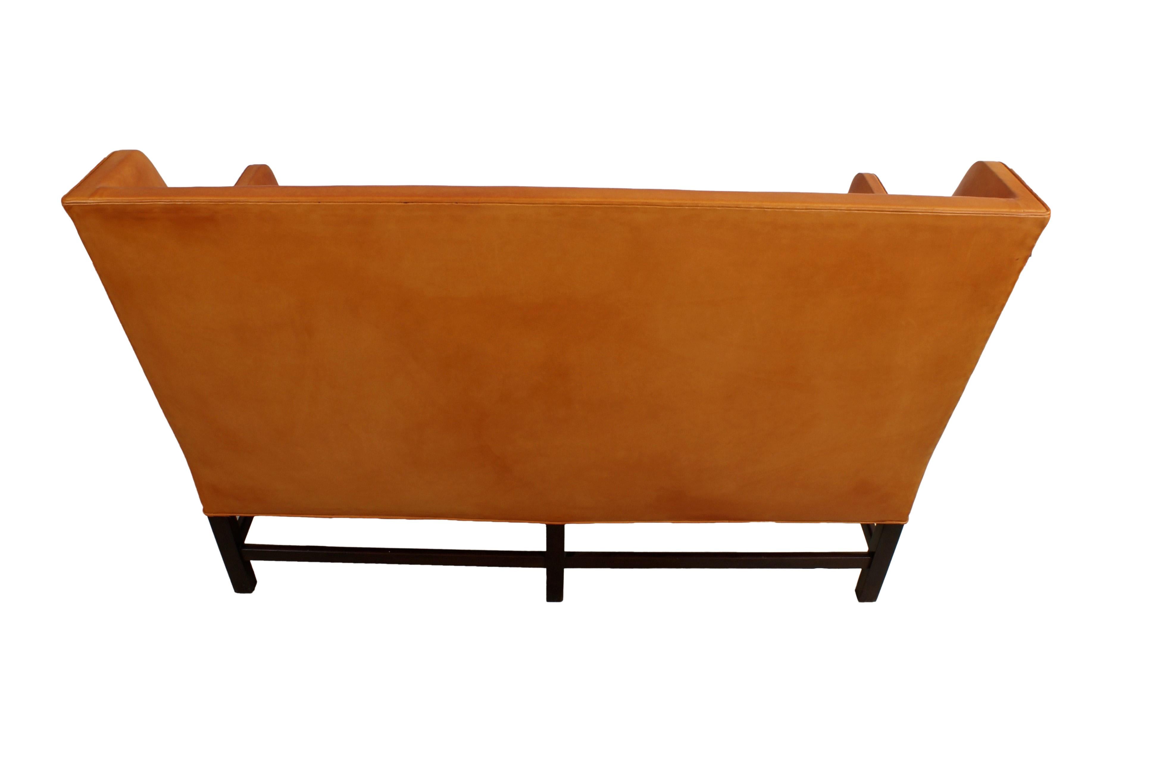 Kaare Klint Settee in Cuban Mahogany and Natural Leather, Model 5011, 1935 3