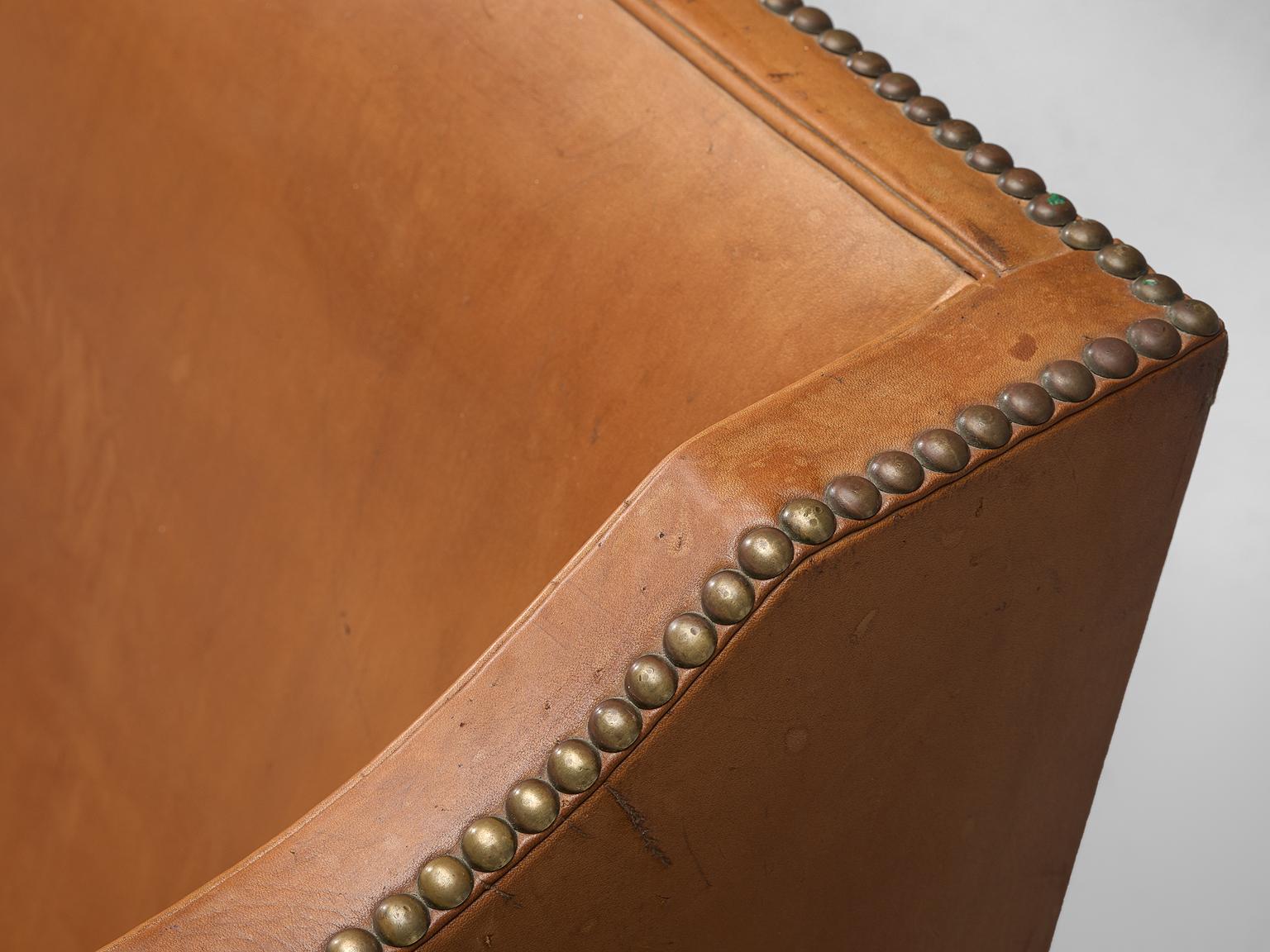 Kaare Klint Sofa Model 4118 in Mahogany and Original Cognac Leather 2