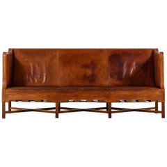 Kaare Klint Sofa Model No 4118 Produced by Rud. Rasmussen in Denmark