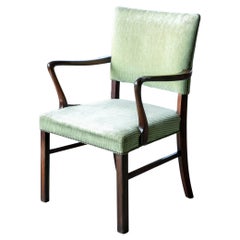 Kaare Klint Style Wing Chair in Cuban Mahogany