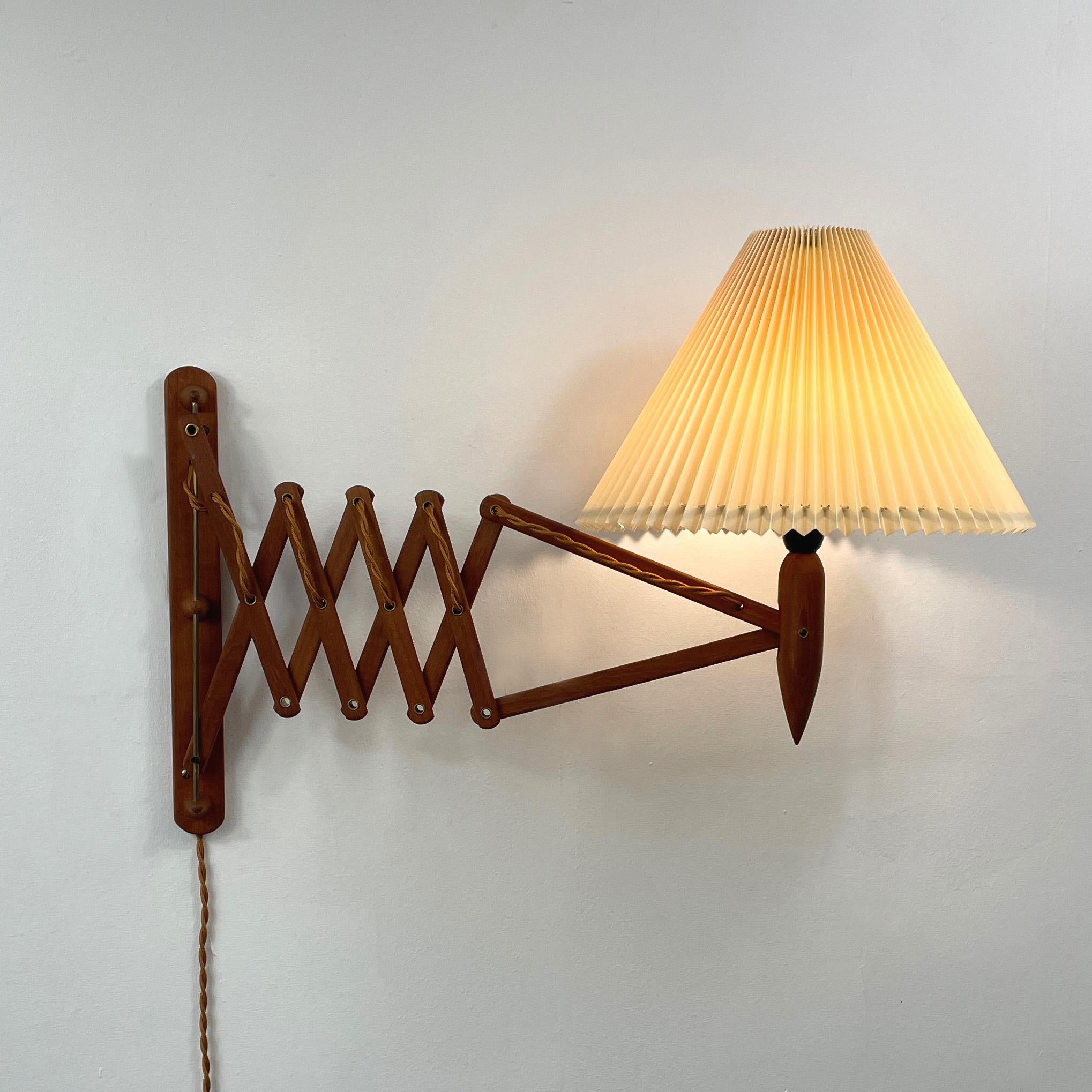 Danish Kaare KLINT, Teak Scissor Wall Light, Denmark 1960s