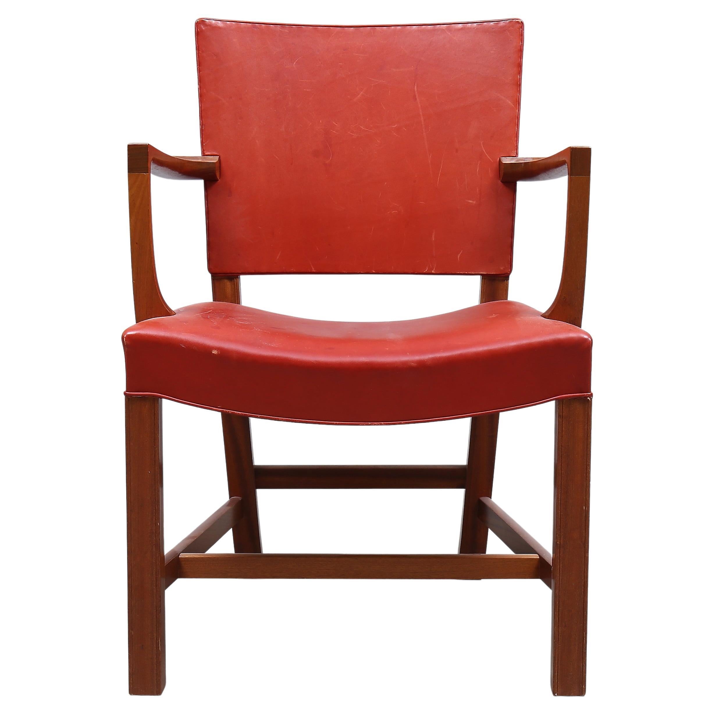 Kaare Klint the "Red Chair" for Rud Rasmussen Model 3758 For Sale