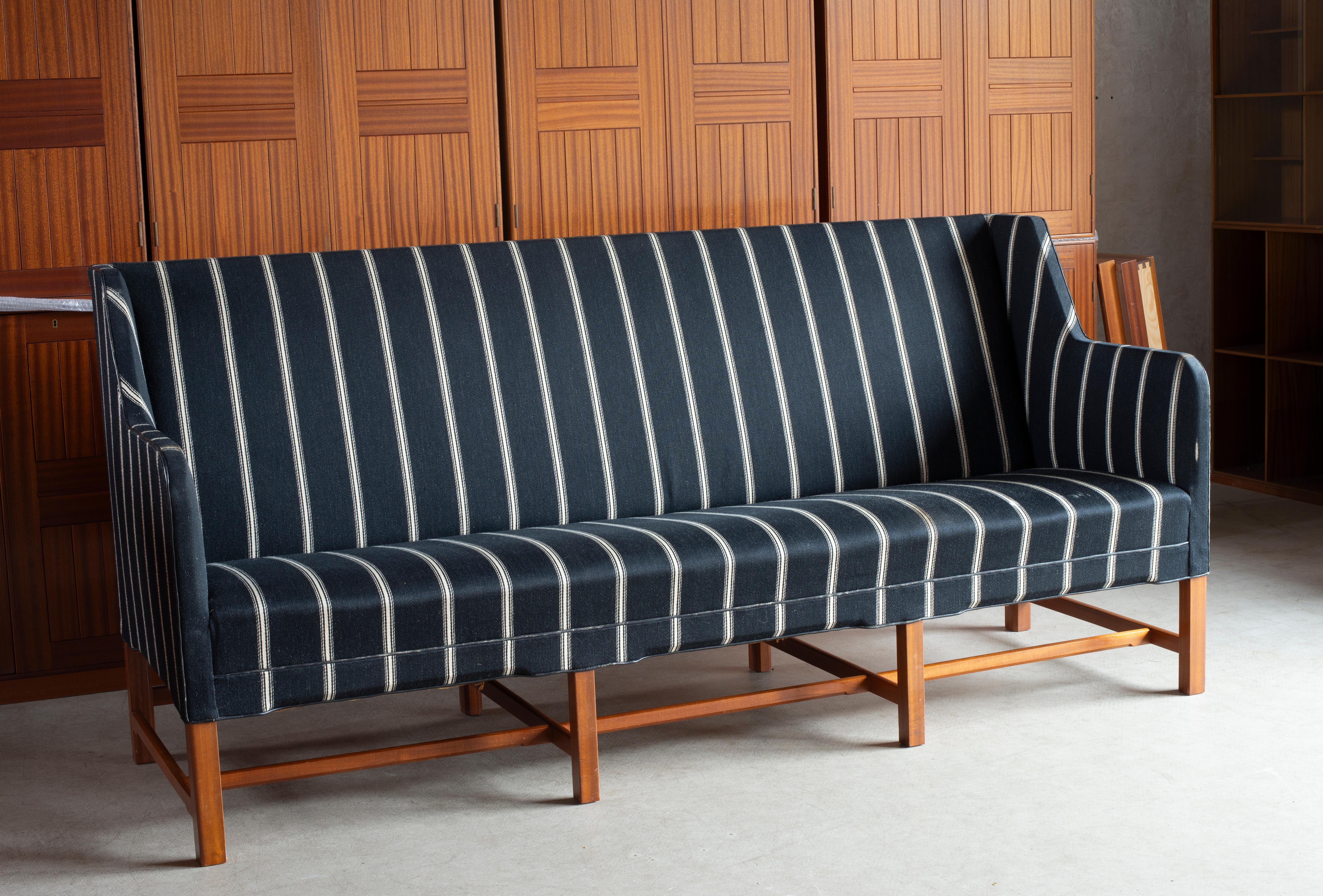 Scandinavian Modern Kaare Klint Three-Seat Sofa for Rud. Rasmussen For Sale