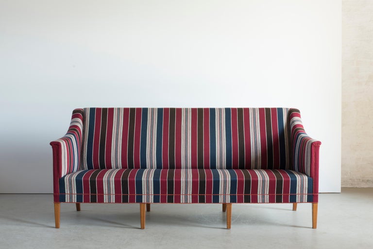Danish Kaare Klint Three-Seat Sofa for Rud. Rasmussen For Sale