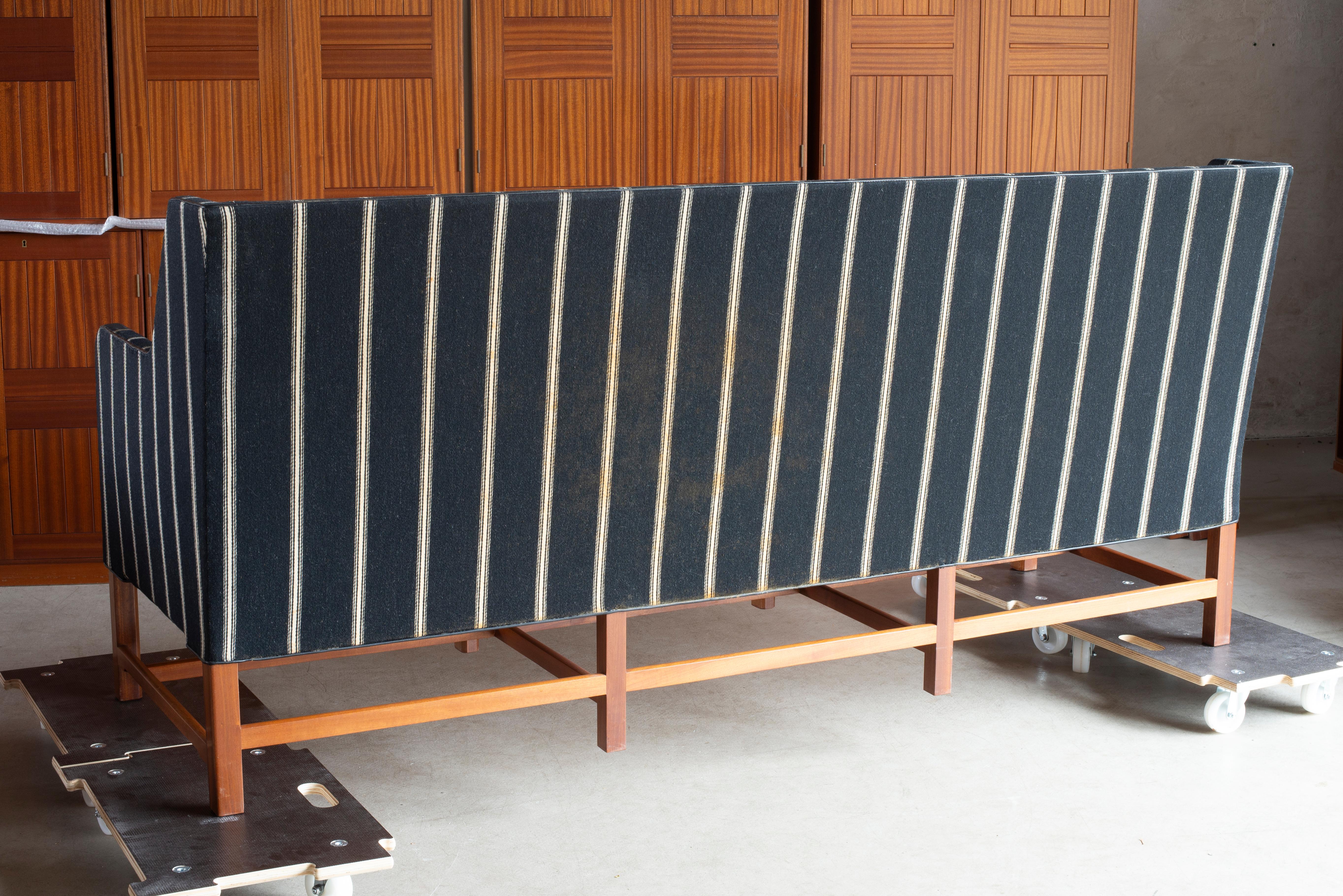 Lacquered Kaare Klint Three-Seat Sofa for Rud. Rasmussen For Sale