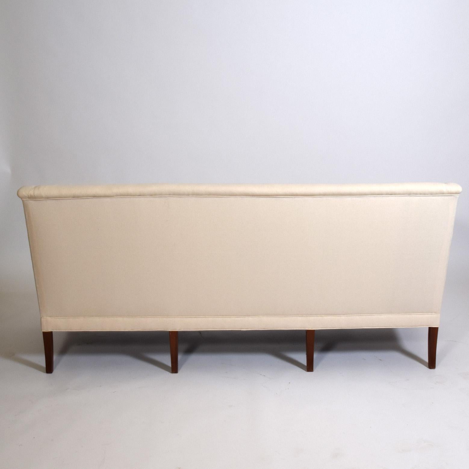 Scandinavian Modern Kaare Klint Three-Seat Sofas for Rud. Rasmussen 1940 For Sale