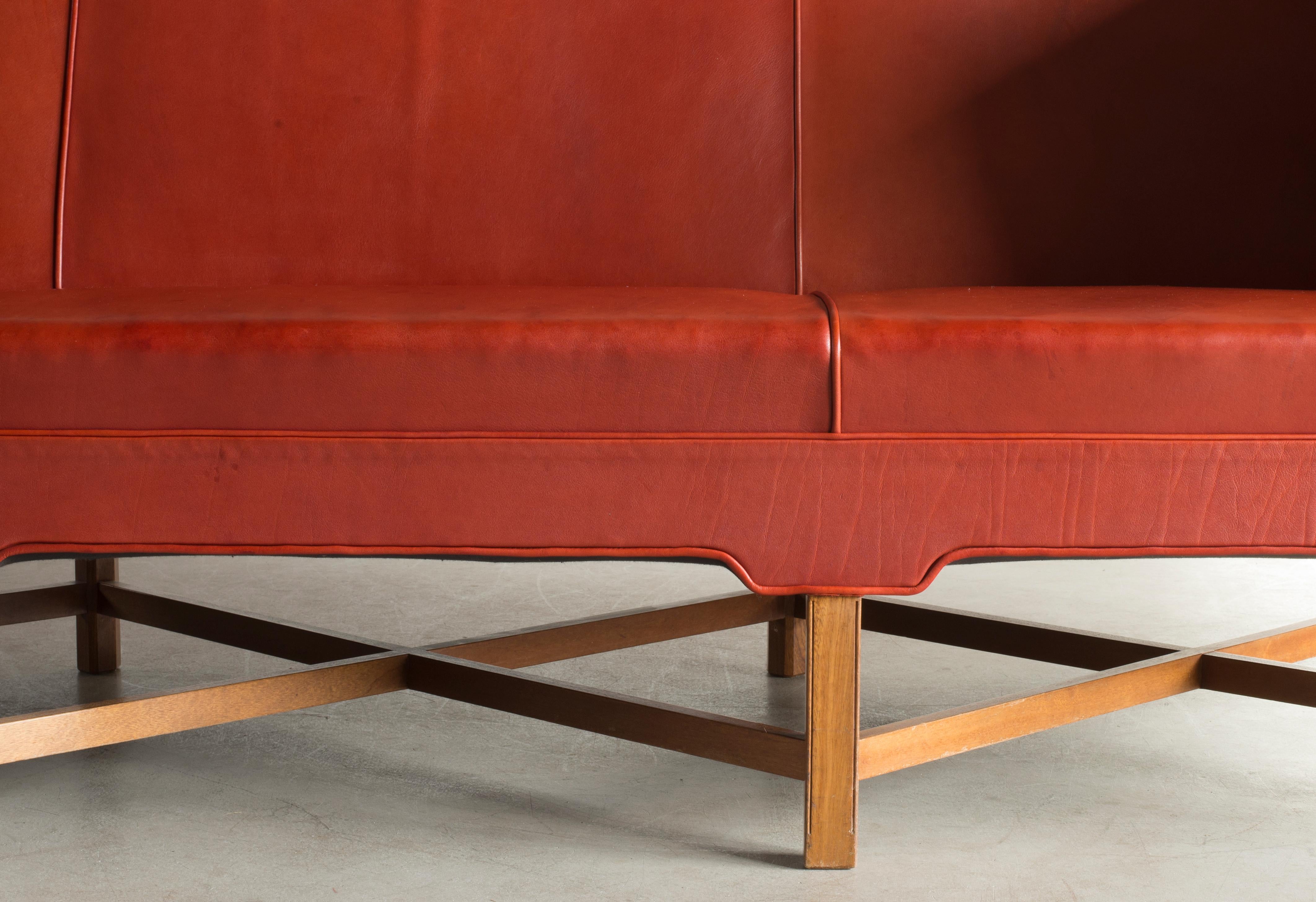 20th Century Kaare Klint Three-Seat Sofa for Rud. Rasmussen For Sale