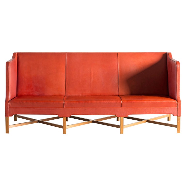 Kaare Klint Three-Seat Sofa for Rud. Rasmussen For Sale