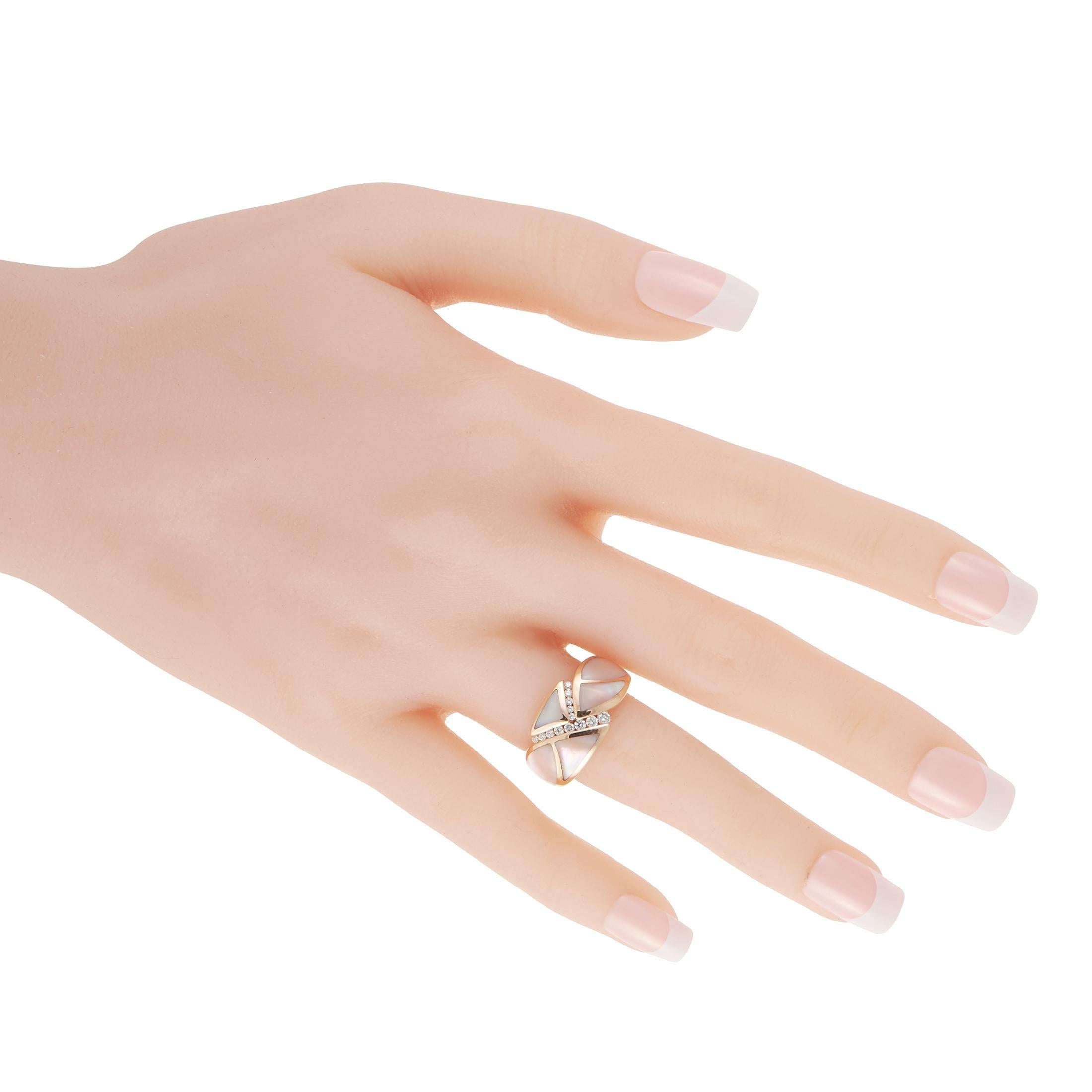 kabana mother of pearl ring