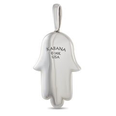 Kabana 14K White Gold 0.33 Ct Diamond and Mother of Pearl Hamsa Pendant