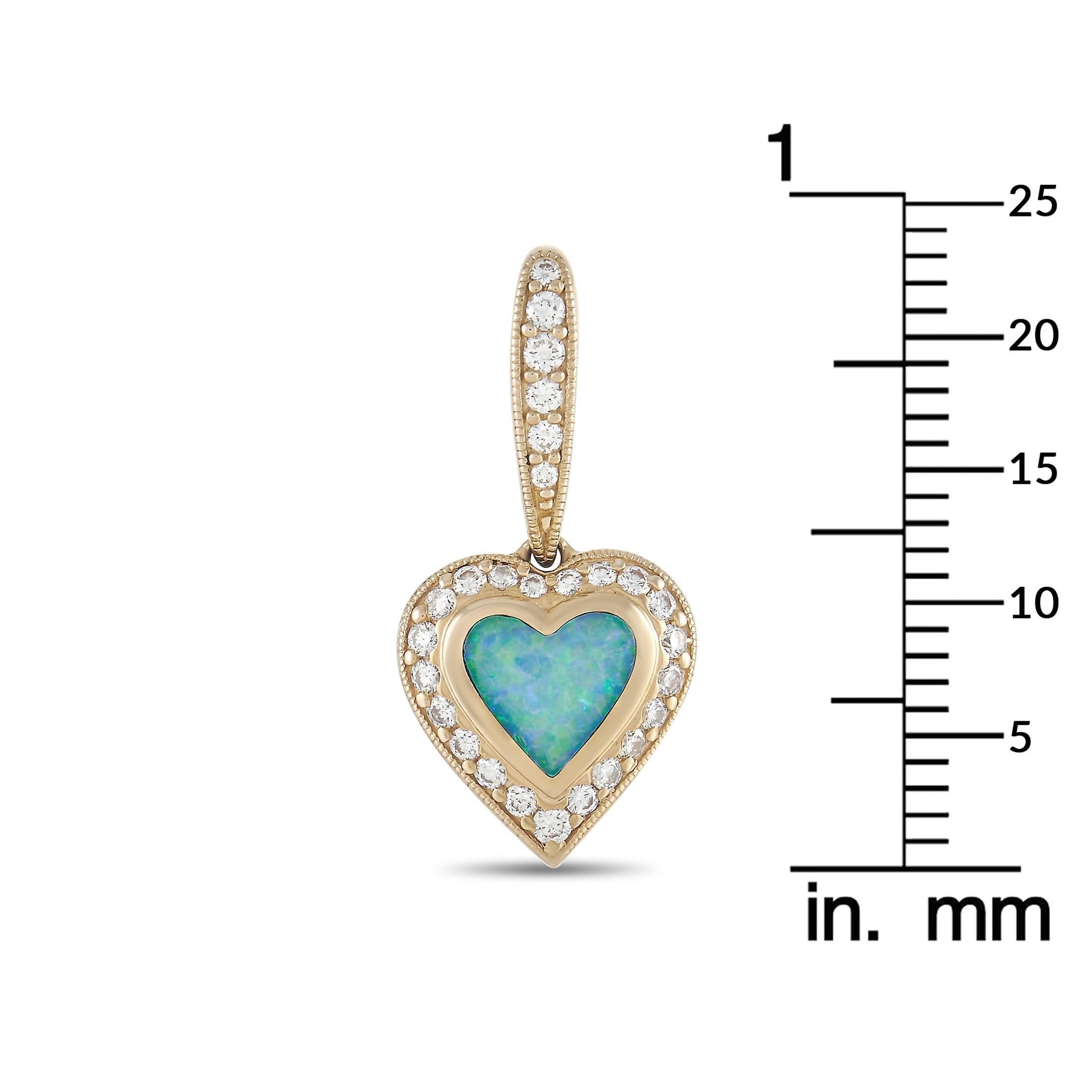 美品 KABANA カバナ ダイヤモンド 14K ゴールド オパール グリーン