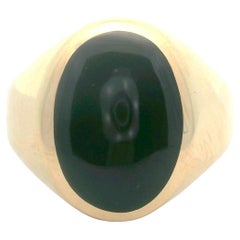 Kabana 14k Yellow Gold and Black Onyx 14.4g Men's Ring Size 12.5