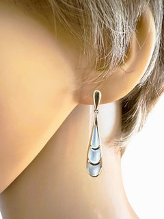 Kabana - Boucles d'oreilles à pampilles en or jaune 14k et nacre