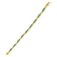 Kabana Bracelet en or jaune et opale d'Australie