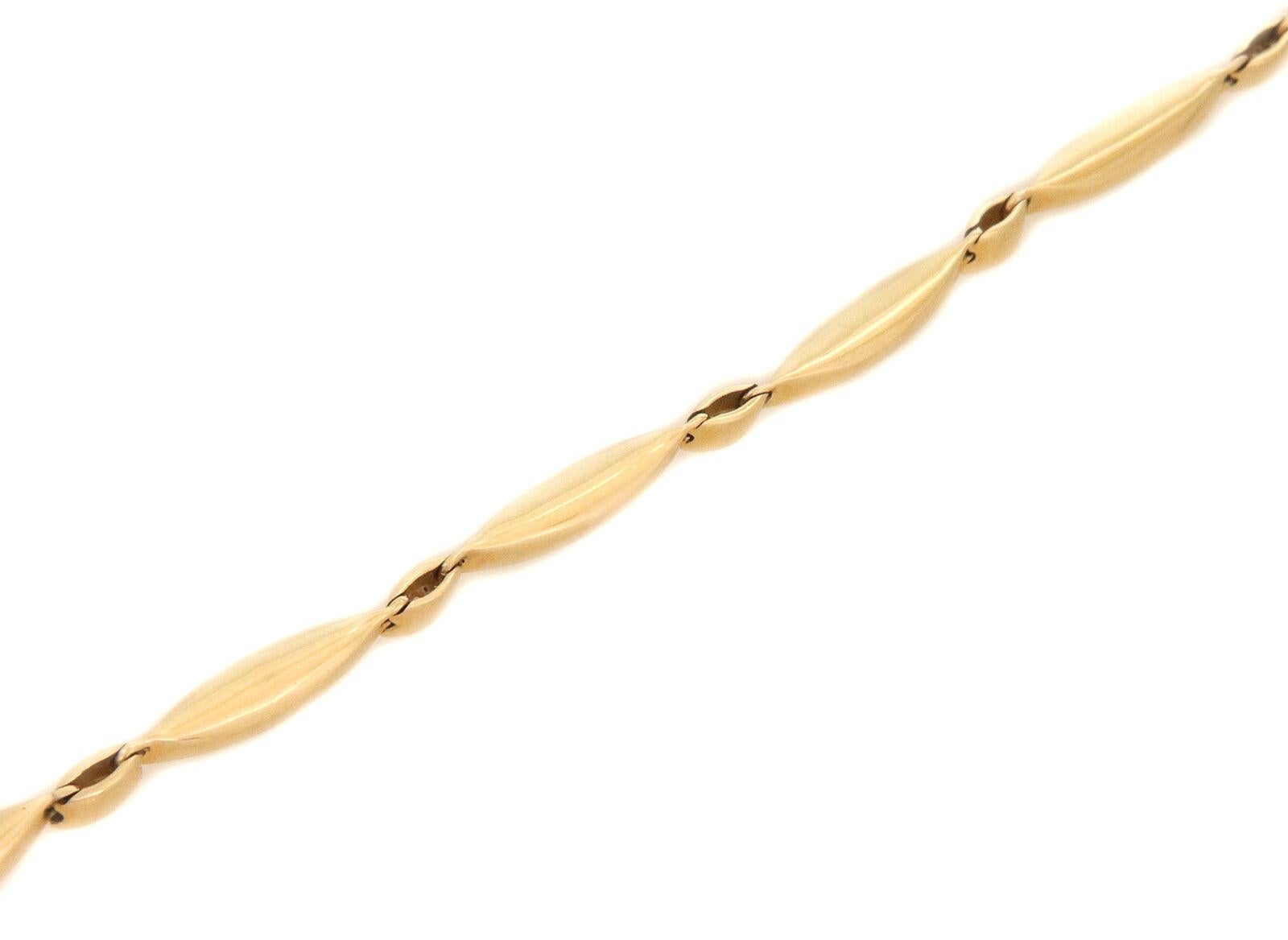 Kabana - Bracelet à maillons en or jaune 18 carats avec opale de feu et diamants Pour femmes en vente