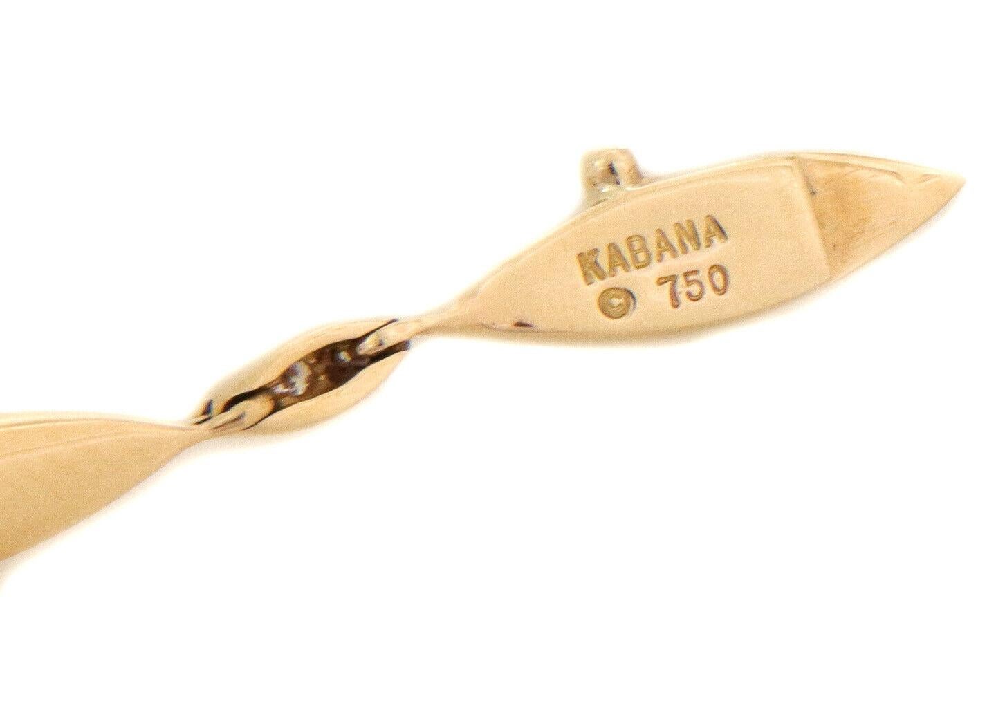 Kabana - Bracelet à maillons en or jaune 18 carats avec opale de feu et diamants en vente 1