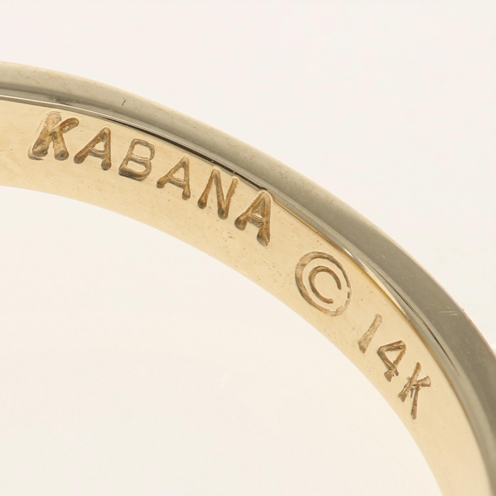Kabana Opal and Diamond Ring Yellow Gold, 14 Karat Oval Cabochon .15 Carat 1