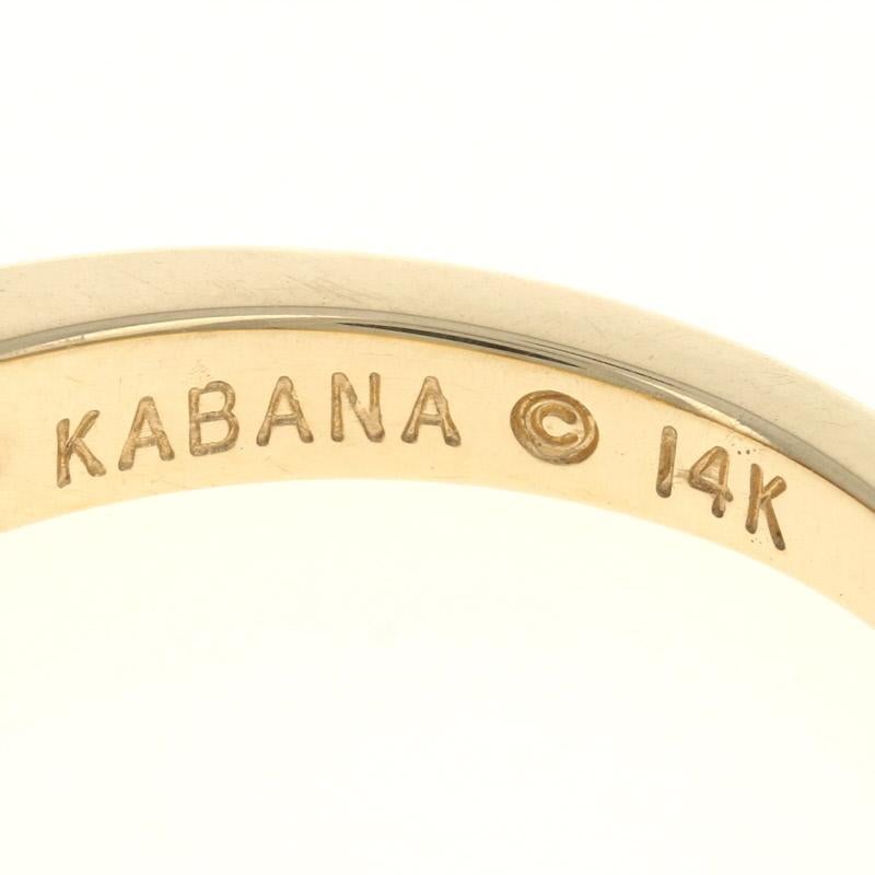 Kabana Opal and Diamond Ring Yellow Gold, 14 Karat 1