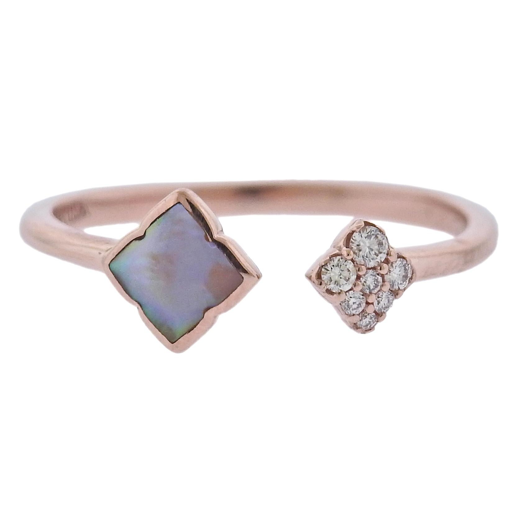 Kabana Rose Gold Mother of Pearl Ring