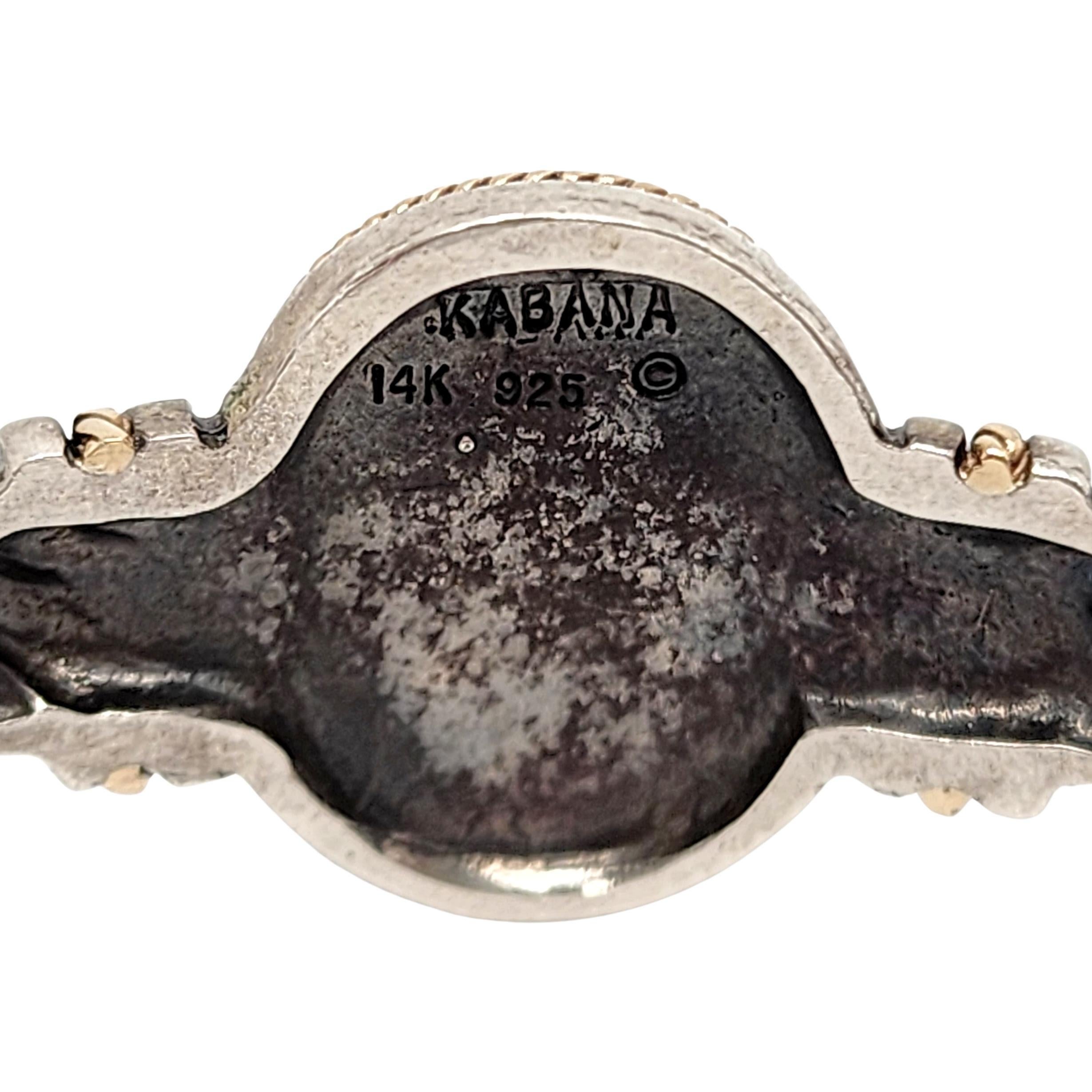Kabana, manchette torsadée en argent sterling 14 carats et lapis-lazuli n° 14463 en vente 2