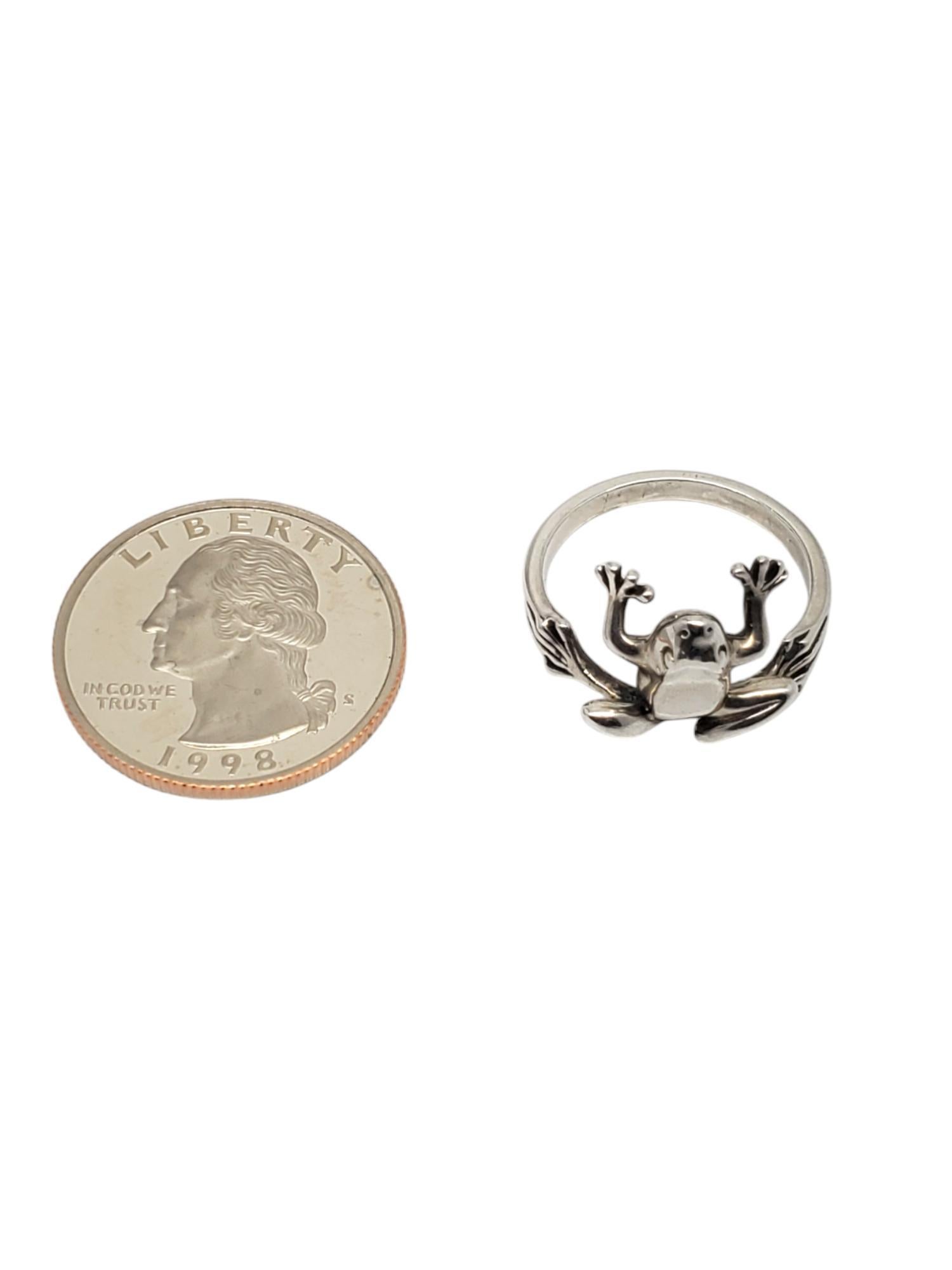Kabana Sterling Silver Frog Ring Size 8 #20844 3