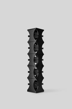 KABIKI Totem in Red Oak with Black Finish by Daniel Couttolenc