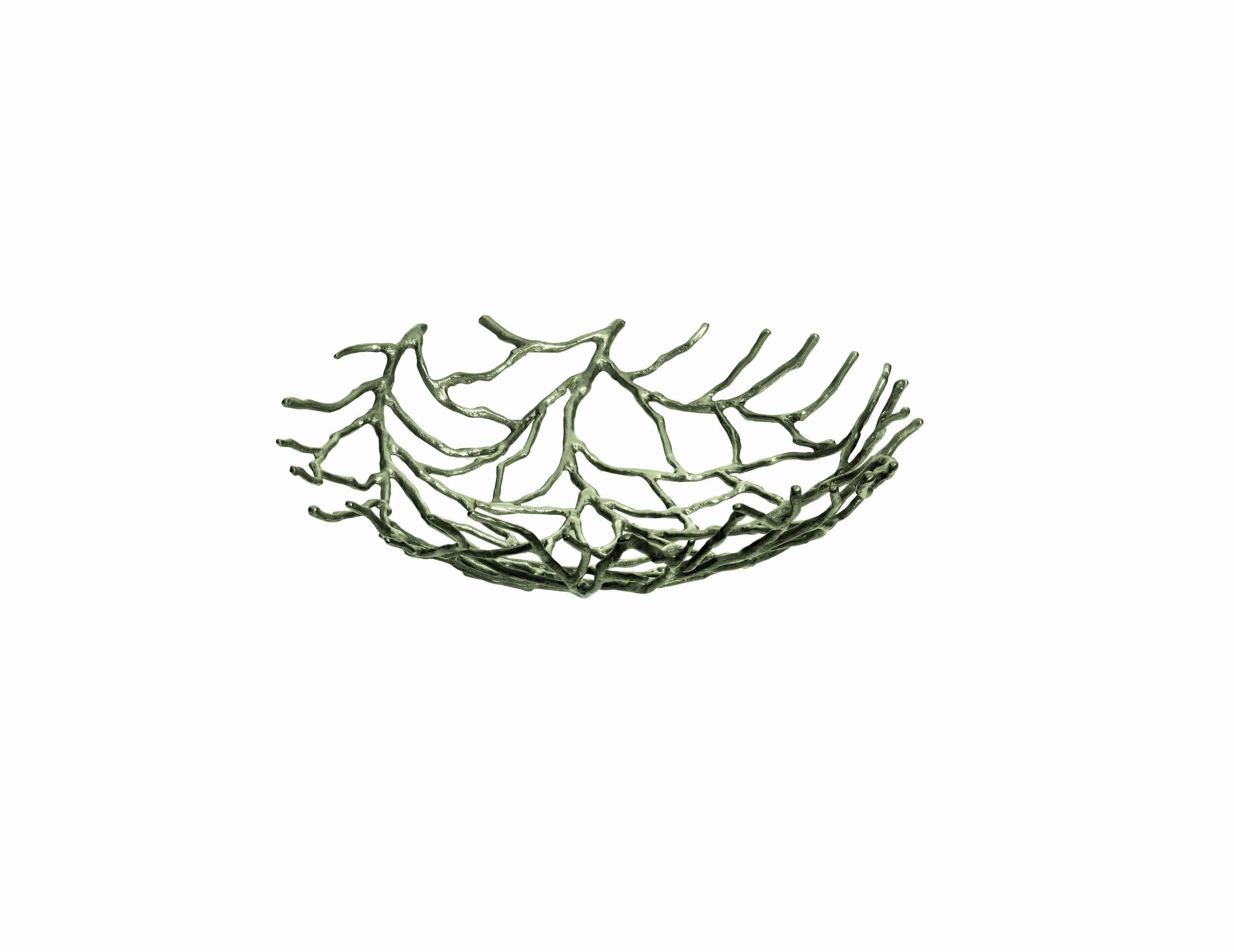 Modern Kachnar Silvered Brass Branch Centrepiece by Mann Singh for Driade For Sale