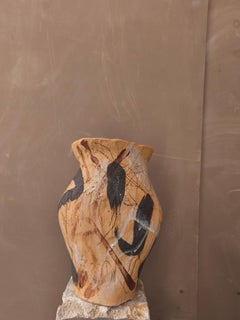 kad 38 by asterisque. Hand-Crafted Organic Stoneware Vase, Spain, New