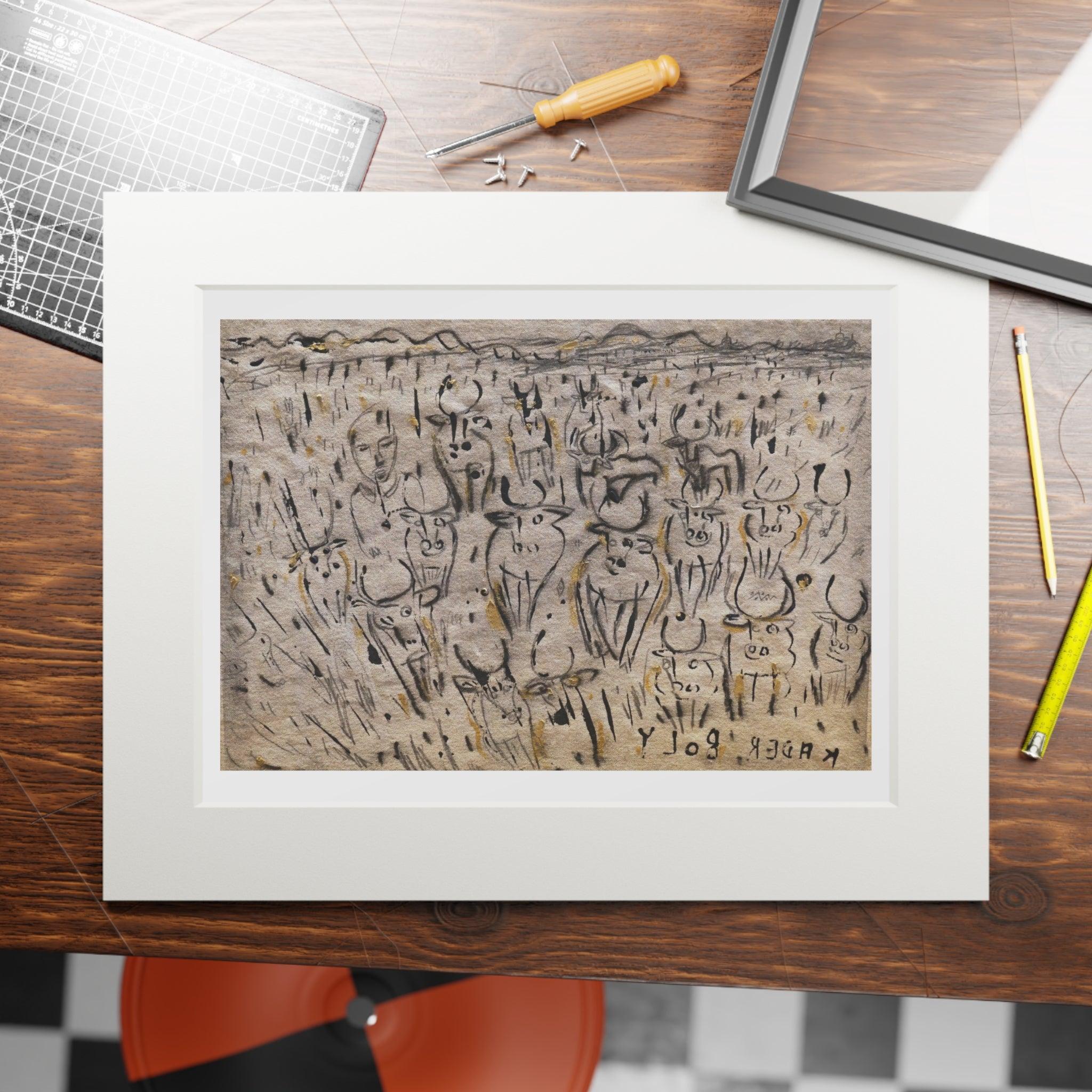 Eyes Wide Open by Kader Boly Print For Sale 1