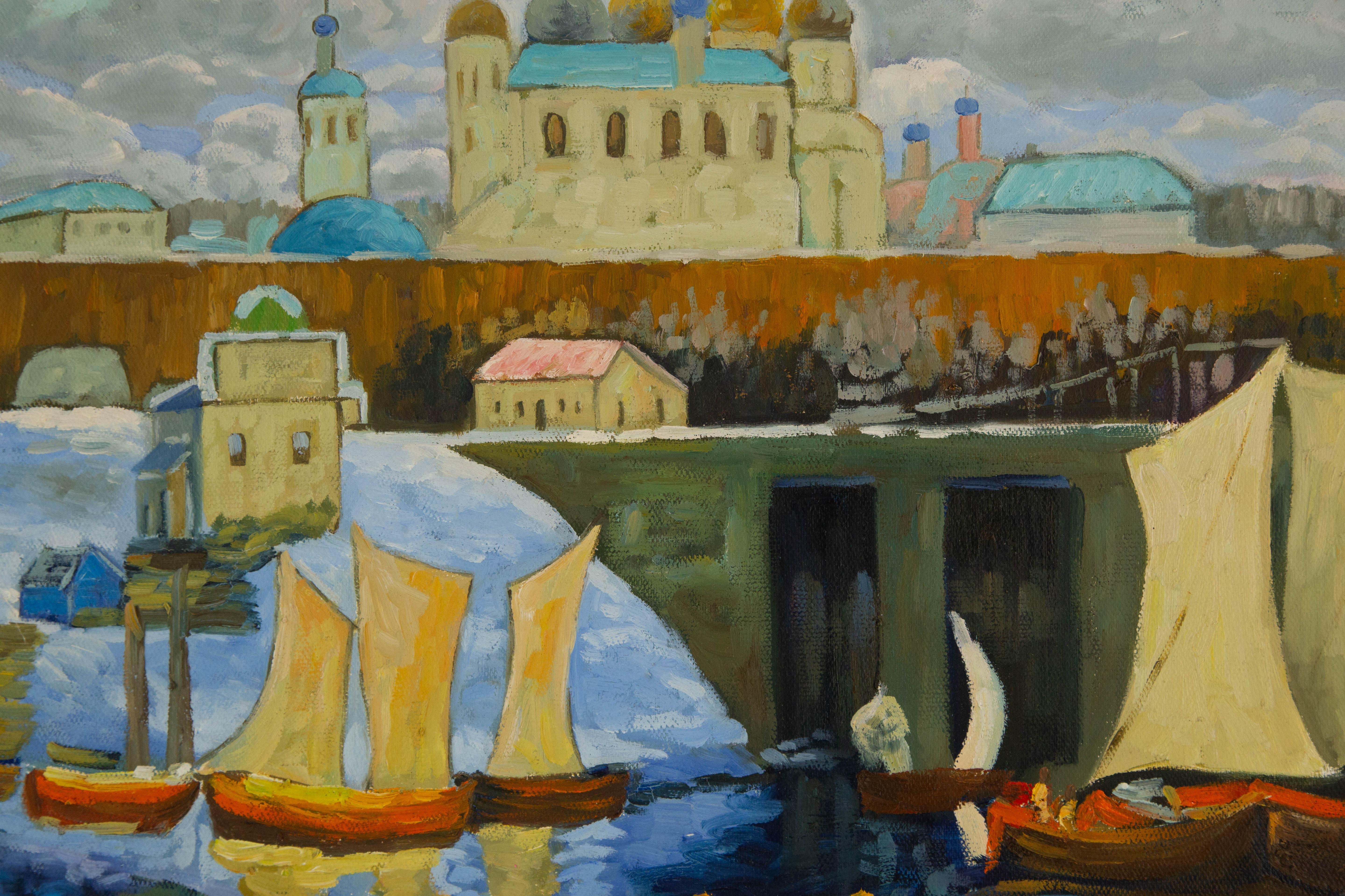 KaDi Pan Landscape Original Oil On Canvas 