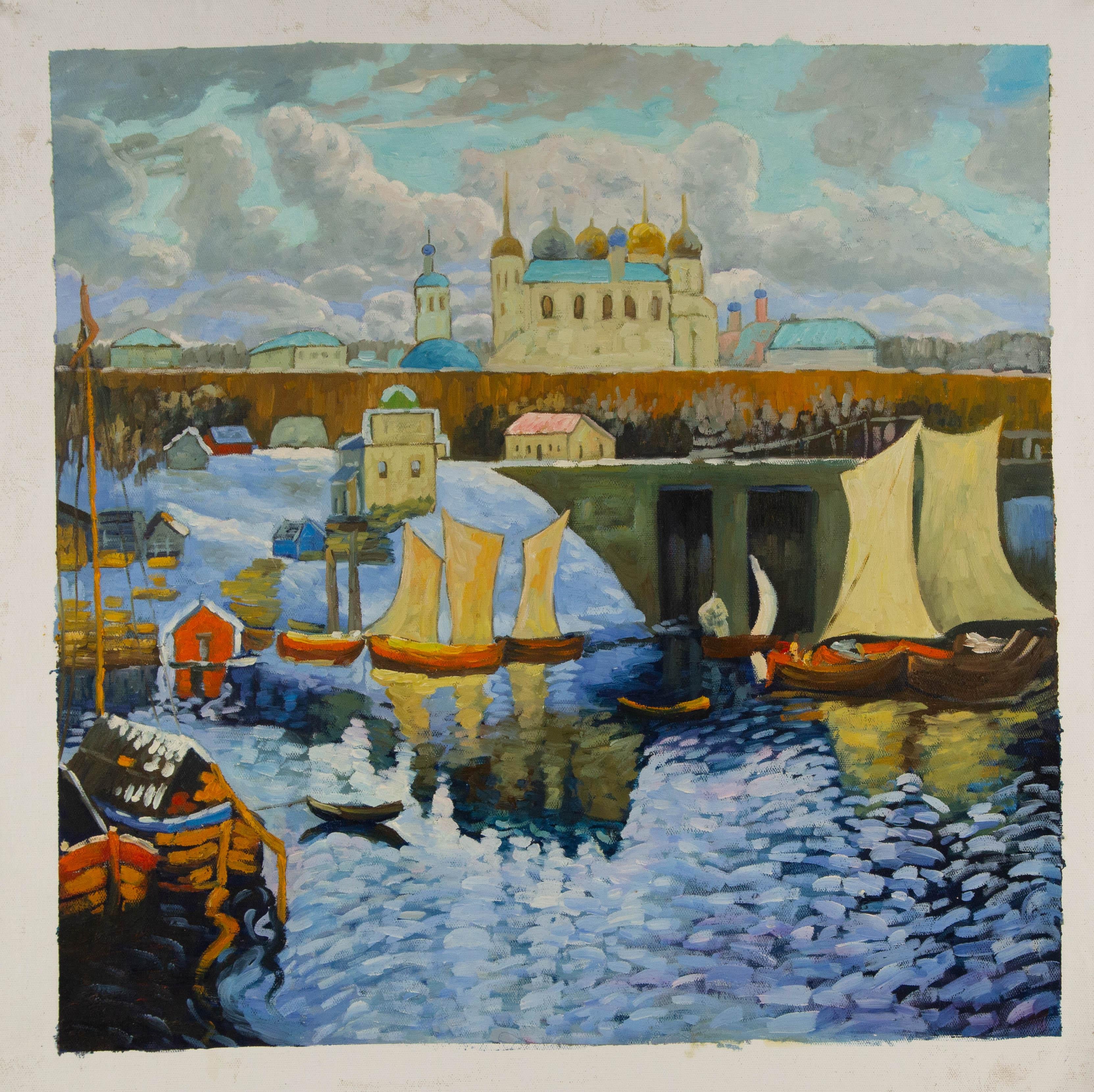 KaDi Pan Landscape Original Oil On Canvas 