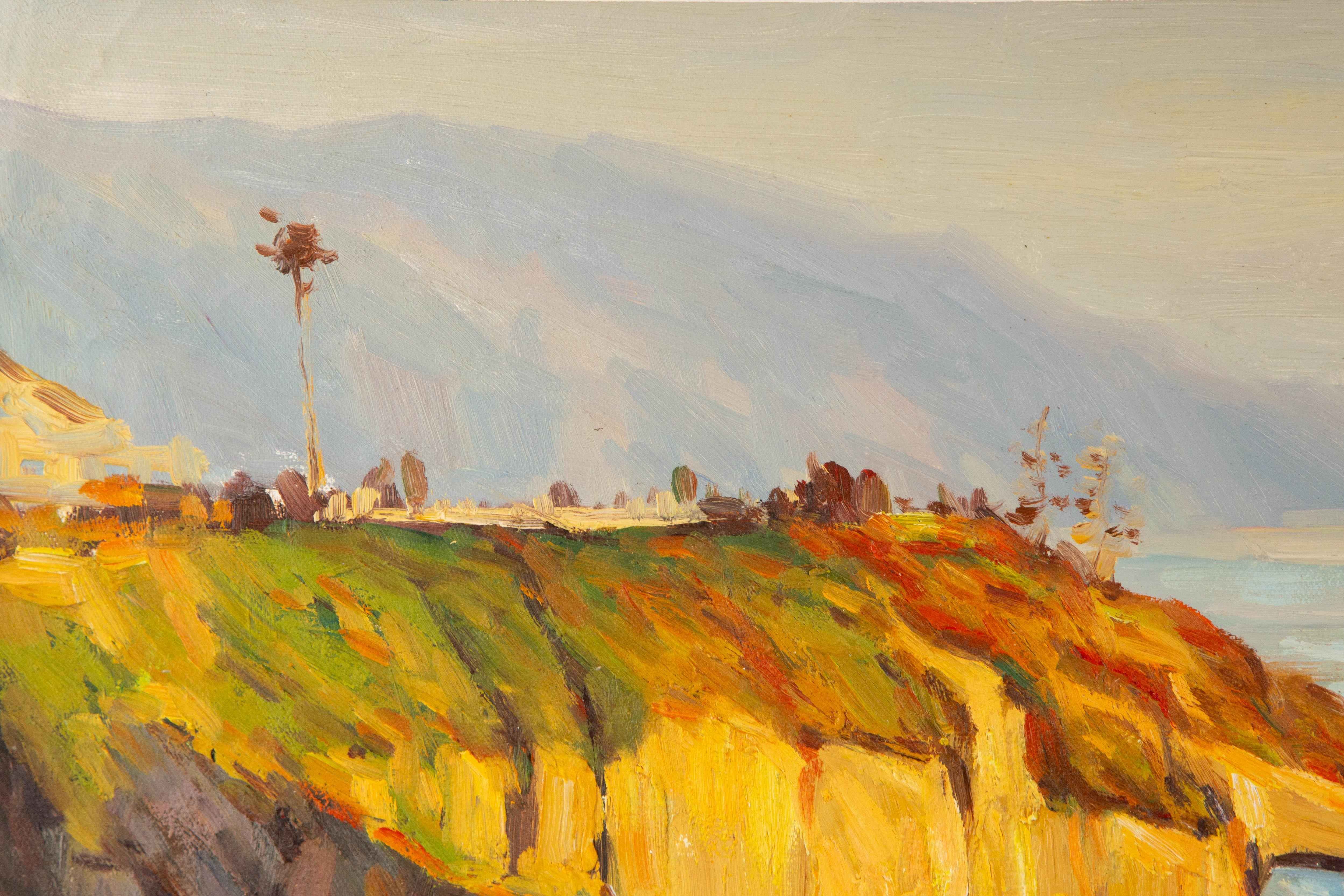 KaDi Pan Landschaft Original Öl auf Leinwand 