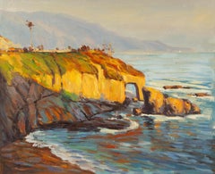 KaDi Pan Landschaft Original Öl auf Leinwand "Jiangnan Sunset"