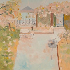 KaDi Pan Landscape Original Oil Painting "Little Garden"