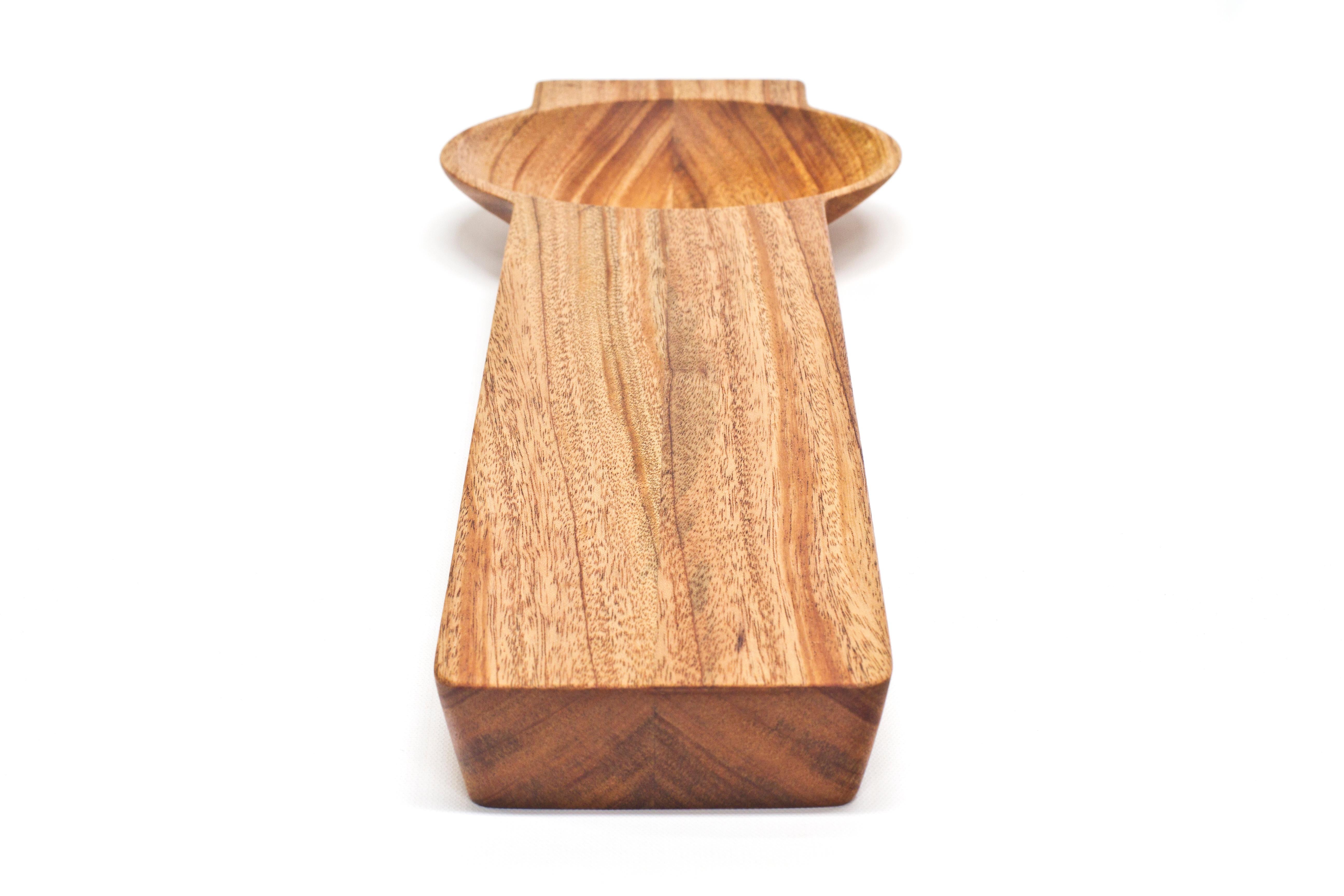 American Kafi 1 Cheese Board in Oiled Mahogany, Martin Leugers & Tricia Wright for Wooda For Sale