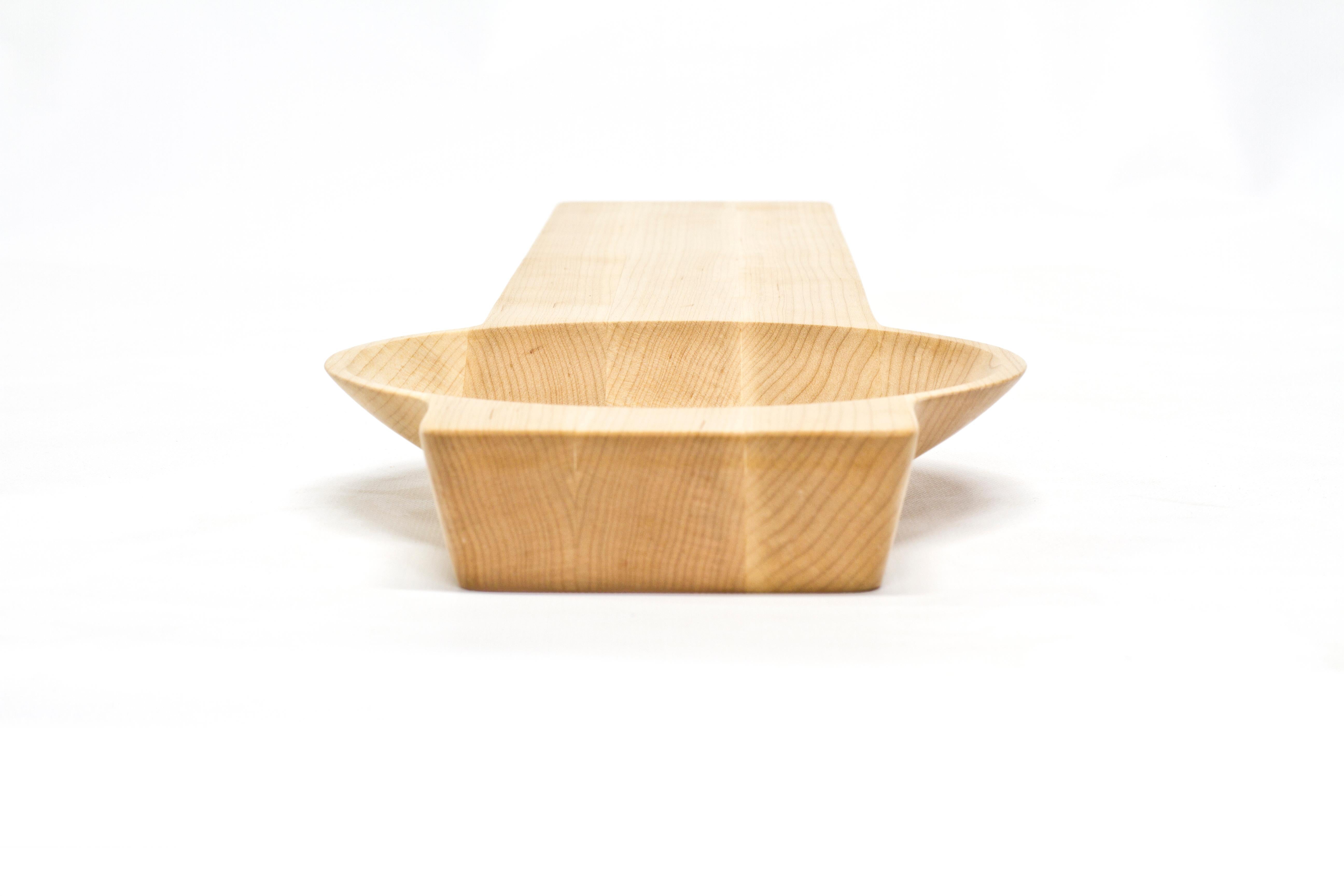 Modern Kafi 1 Cheese Board in Oiled Maple by Martin Leugers & Tricia Wright for Wooda For Sale