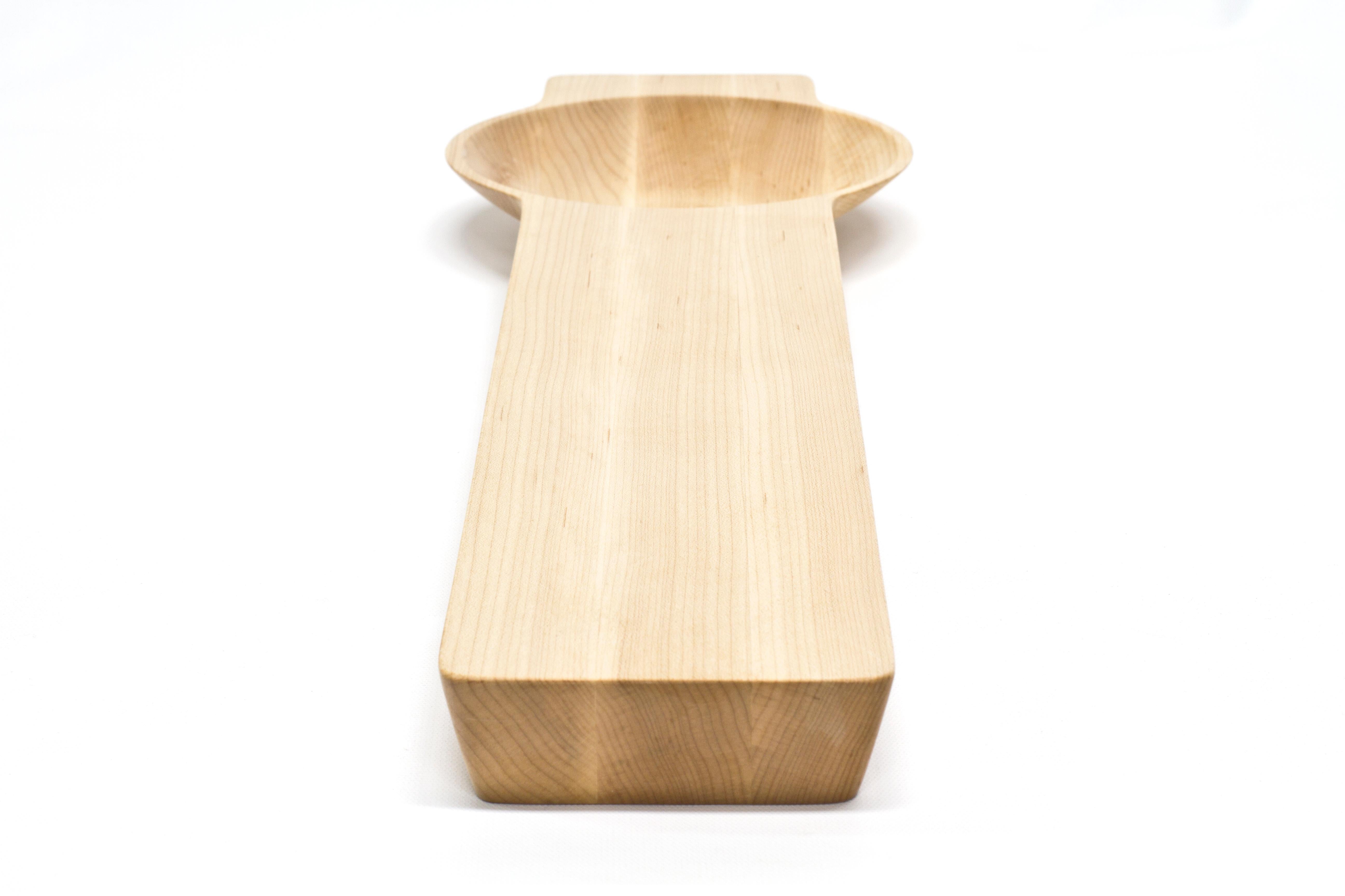 Kafi 1 Käsebrett aus geöltem Ahornholz von Martin Leugers & Tricia Wright für Wooda (Handgefertigt) im Angebot