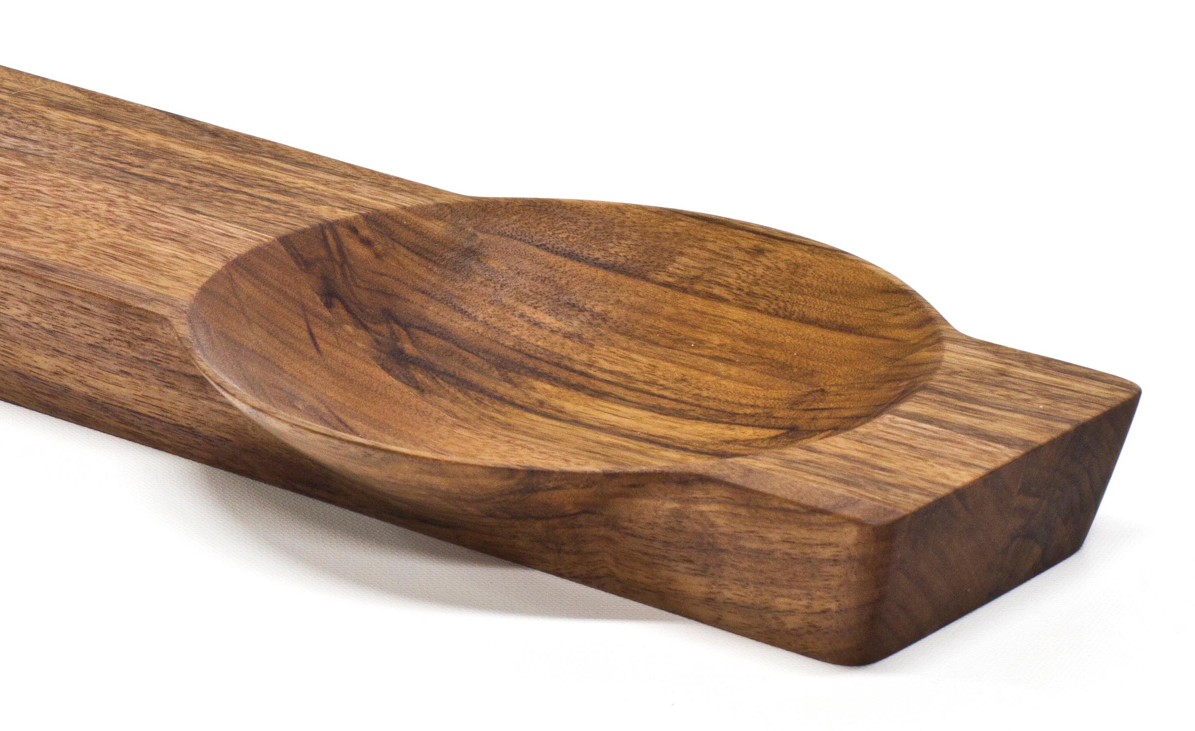 Contemporary Kafi 1 Cheese Board in Oiled Walnut by Martin Leugers &Tricia Wright for Wooda For Sale