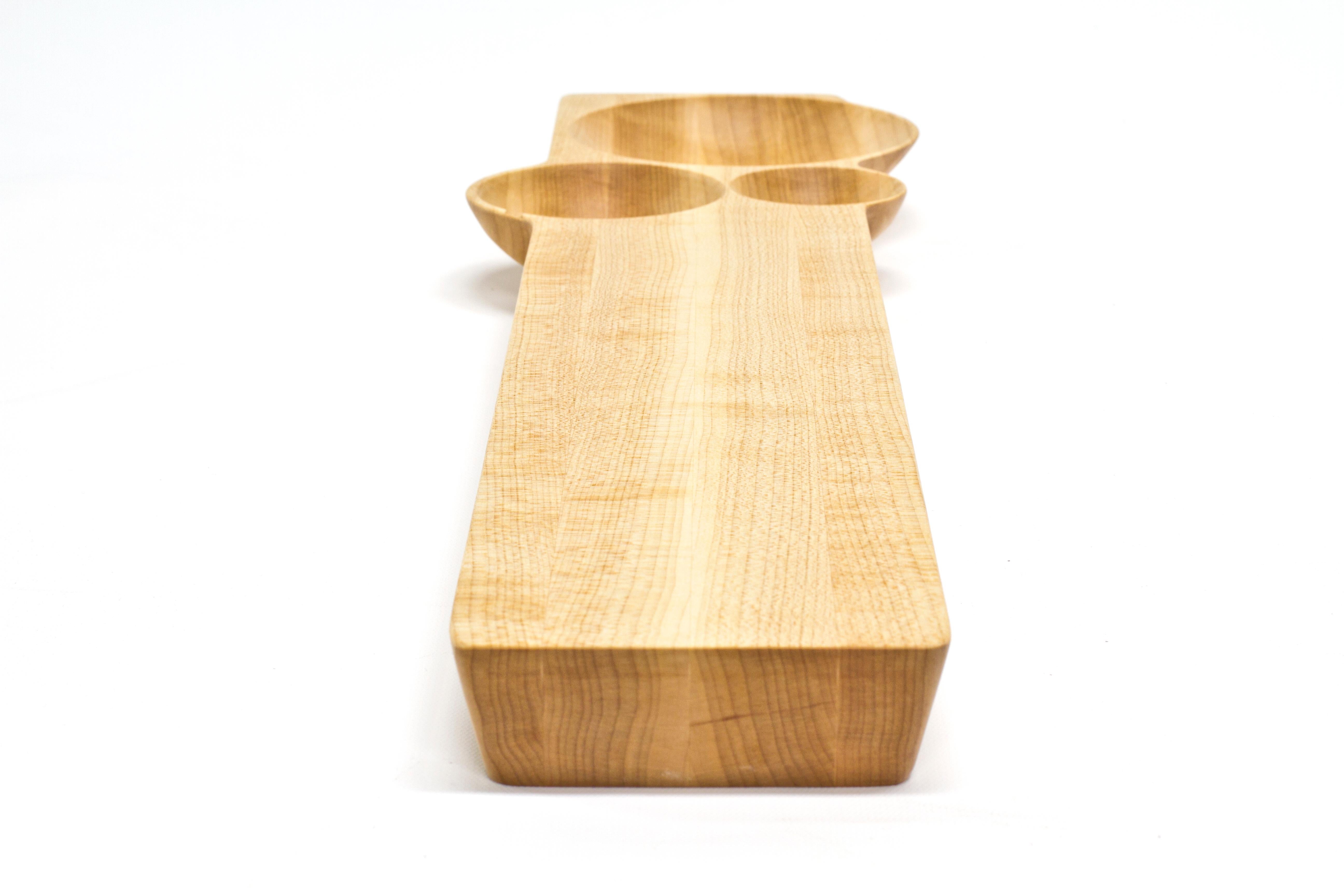 American Kafi 3 Cheese Board in Oiled Maple by Martin Leugers & Tricia Wright for Wooda For Sale