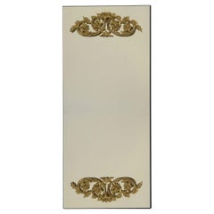 Kafka Rectangular Antiqued Gold-Leaf Limewood Wall Mirror by Spini Firenze