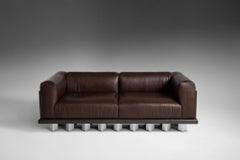 Kafka Sofa, Solid Oak, and Leather by Cezar Moldovan x Arbore