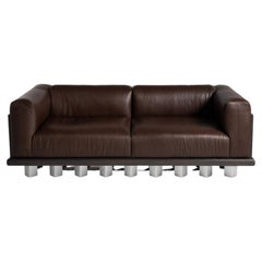 Kafka Sofa, Solid Oak, and Leather by Cezar Moldovan x Arbore