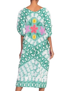 kaftan dress made from 1940/50's cotton chenile