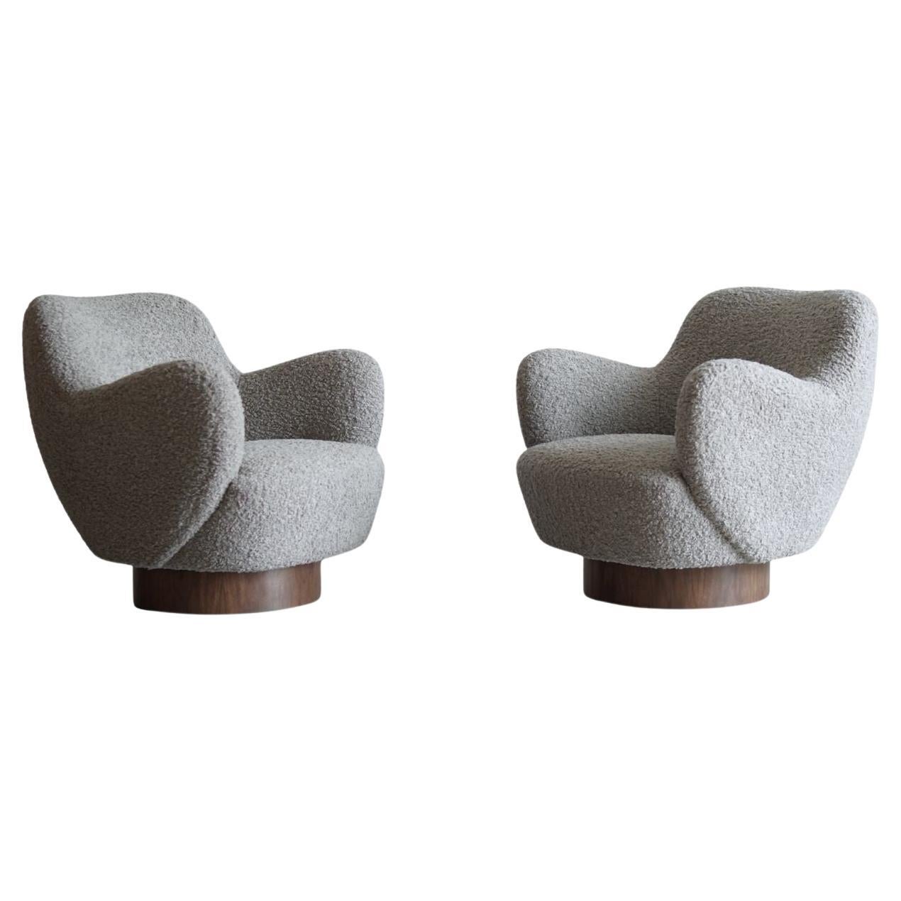 Kagan-Dreyfuss Swivel Chairs, Model 100A, by Vladimir Kagan, C. 1960s